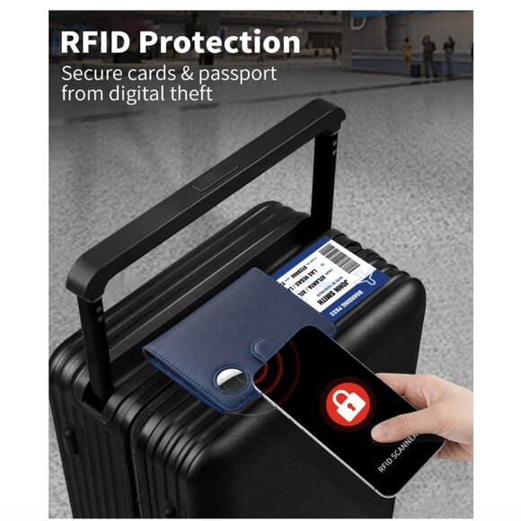 Serovi Airtag RFID Wallet/Passport Holder - Picture 5 of 6